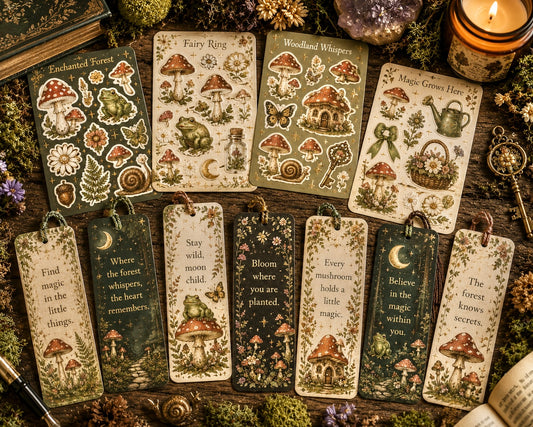Enchanted Mushroom Mystery Box | Cottagecore Gifts, Mushroom Jewelry, Stickers & Stationery