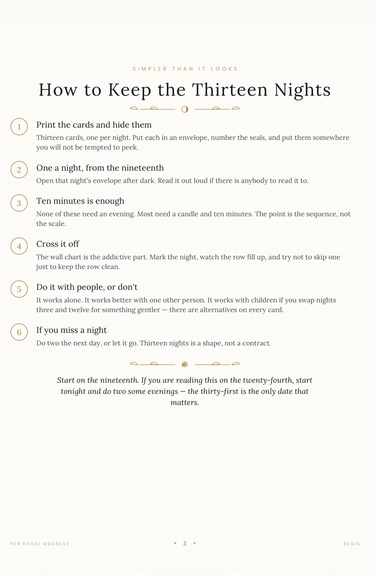 Thirteen Nights — A printable Halloween Ritual Kit