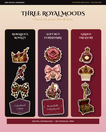 The Mixed HRM Vault
96 Gothic-Royal Printable & Digital Stickers