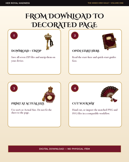 The Mixed HRM Vault
96 Gothic-Royal Printable & Digital Stickers