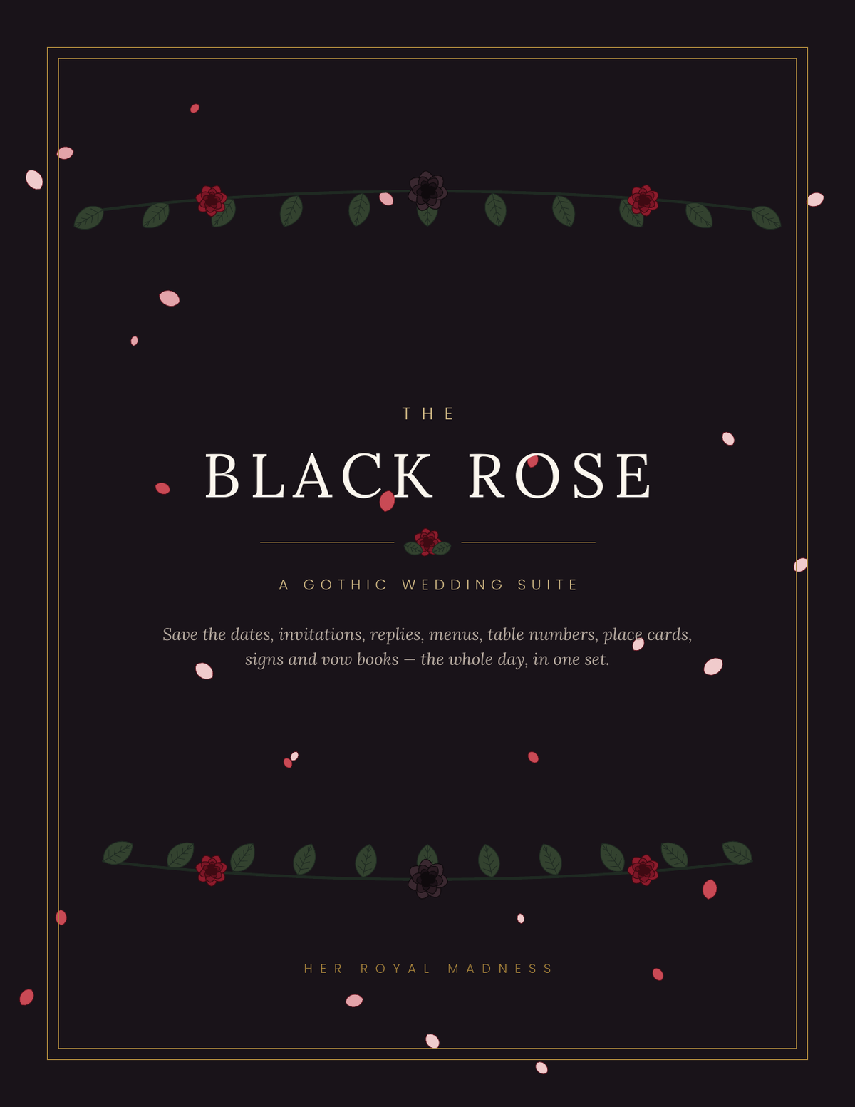 The Black Rose — A Gothic Wedding Suite
