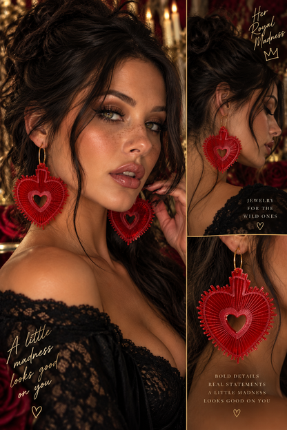 Sacred Heart Statement Earrings