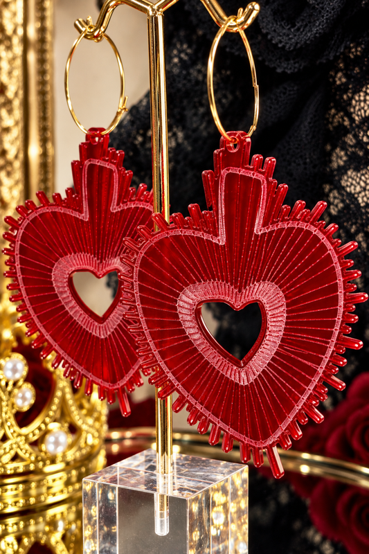 Sacred Heart Statement Earrings