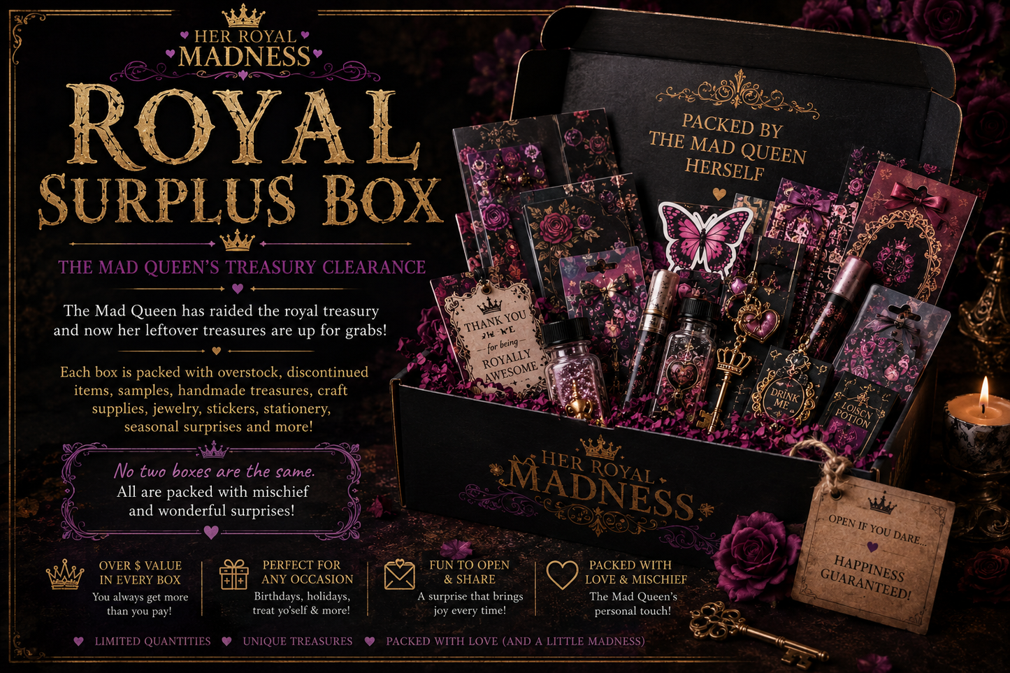 Royal Surplus Box – The Mad Queen’s Treasury Clearance