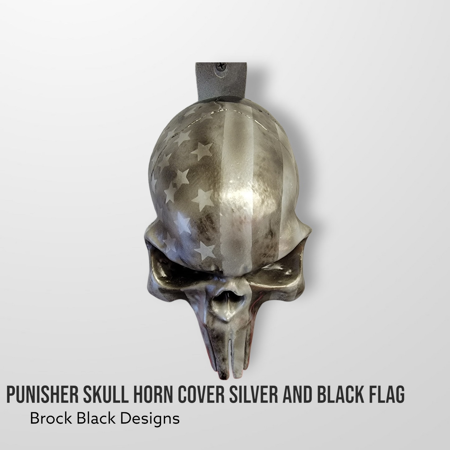 3D Punisher skull horn cover