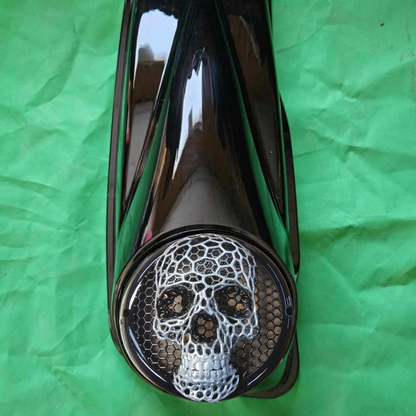 A set of bag webbed skull speakers grill covers