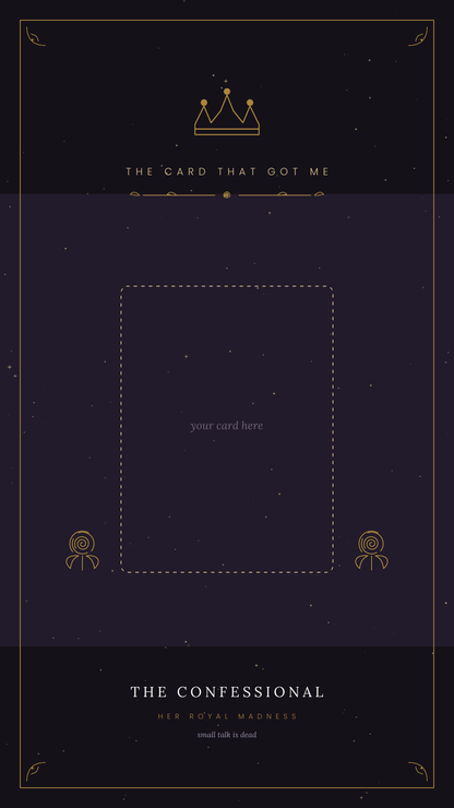 The Confessional — A Card Game for People Who Feel Too Much