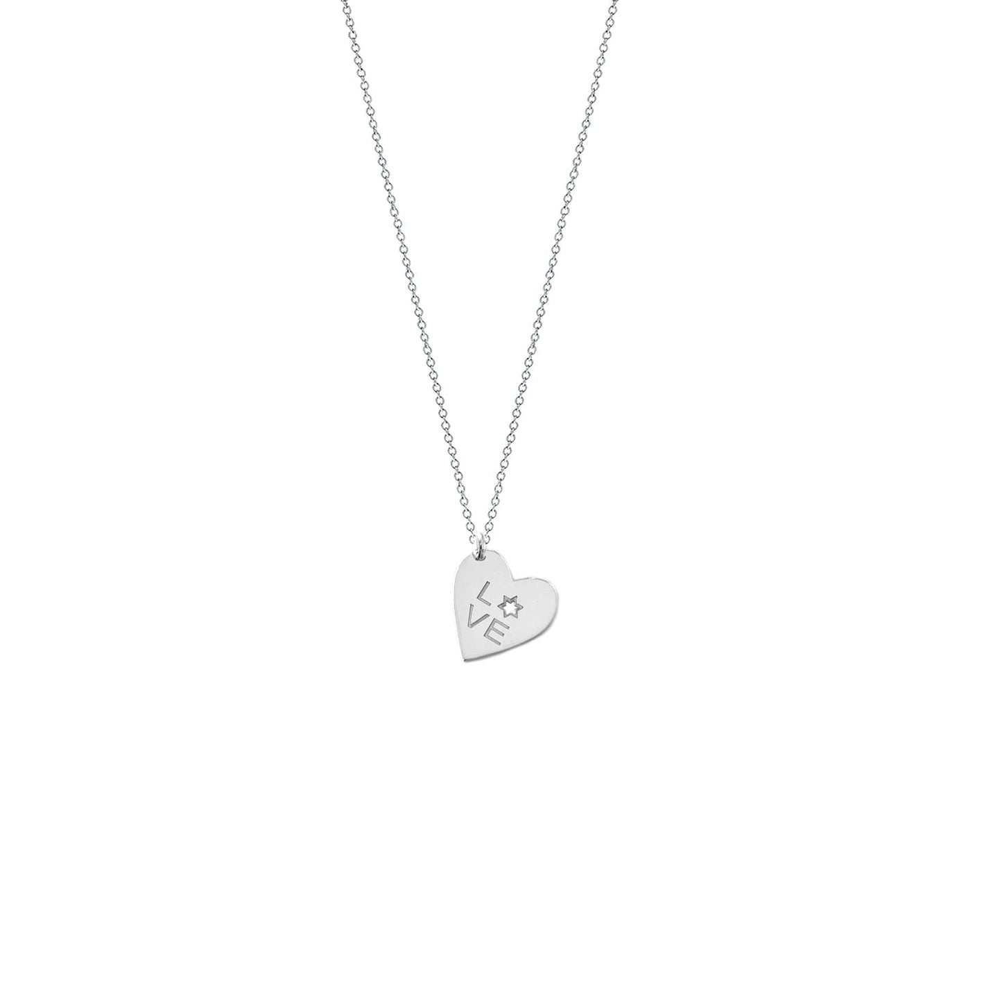 Love Heart Star Necklace