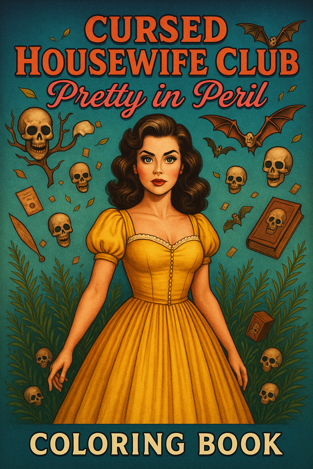 Cursed Housewife Club: Pretty in Peril Coloring Book