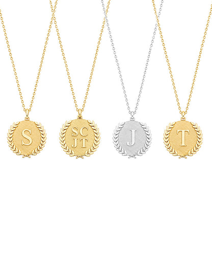 Apollo Wreath Medallion Necklace