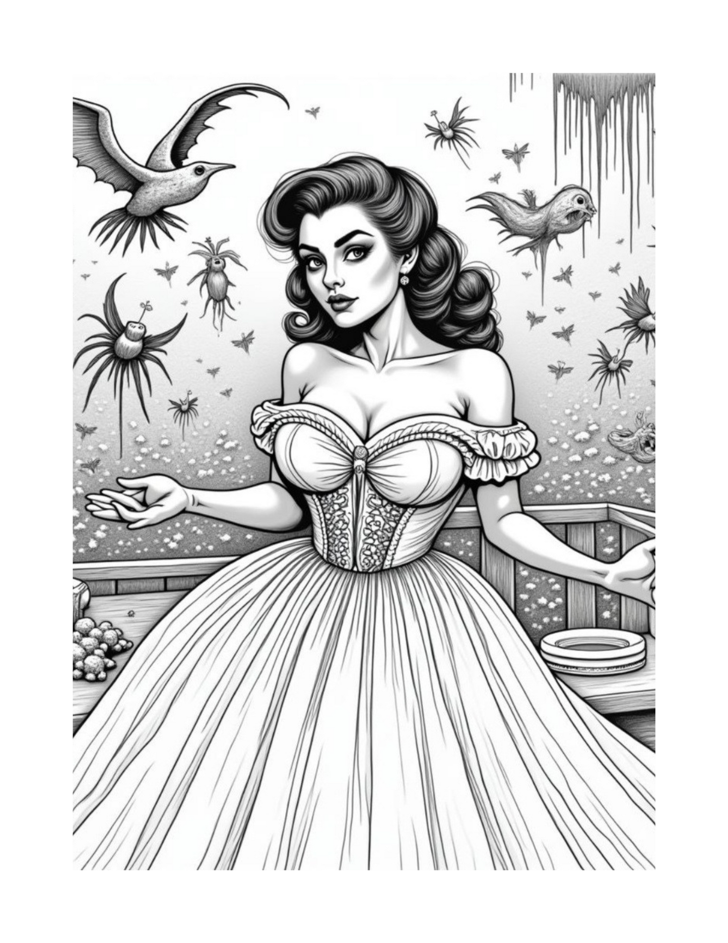 Cursed Housewife Club: Pretty in Peril Coloring Book