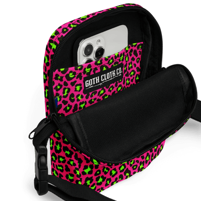 Electric Leopard Crossbody Bag