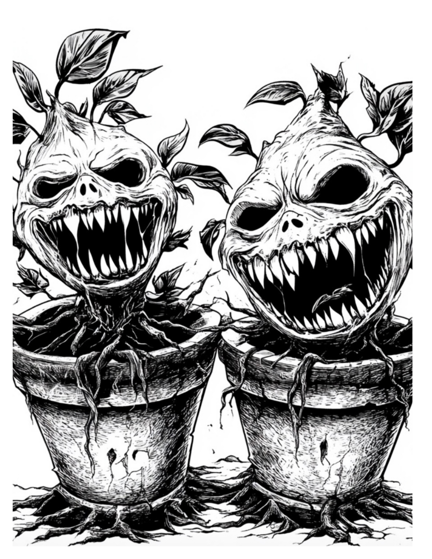 Feral Flora: Ein Malbuch fleischfressender Kuriositäten
