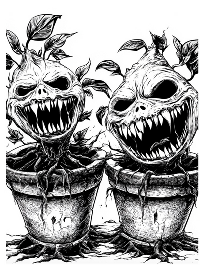 Feral Flora: Ein Malbuch fleischfressender Kuriositäten