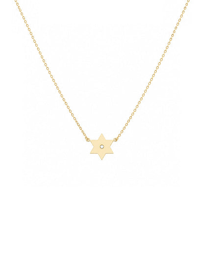Golda Diamond Star of David Necklace