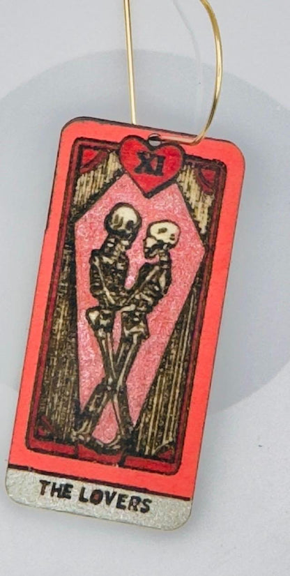 Tarot Card Earrings, Gothic Dangle Earrings