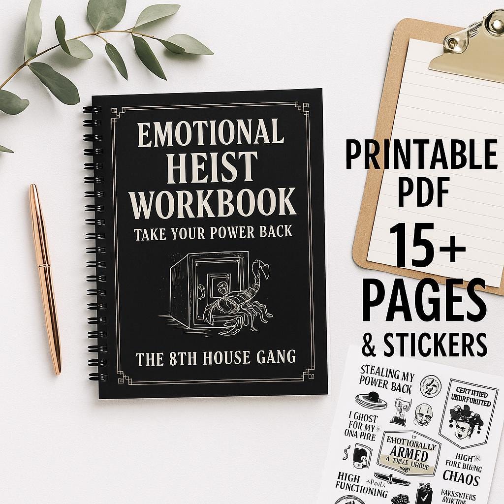 Emotional Escape Planner: Funny Self-Help Journal (PDF Printable)