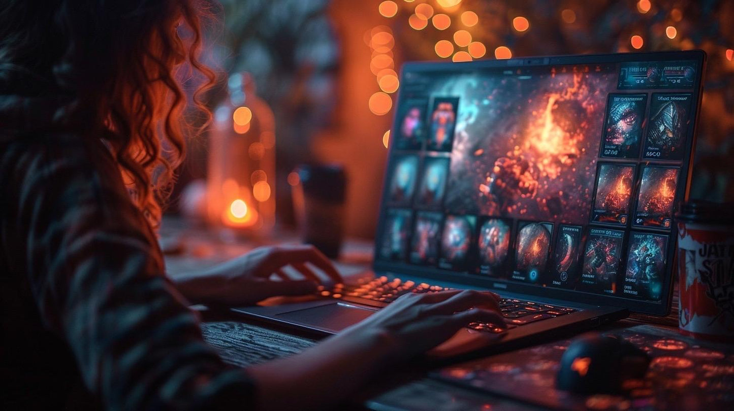 Battle Royale Sammelkartendeck: Neon Gamer Partyartikel (Digitaler Download, PDF & PNG
