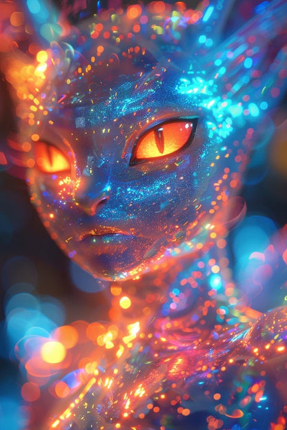 Printable Monster Battle Card Game: 55 Holographic Trading Cards (PDF Download