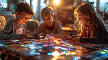 Printable Monster Battle Card Game: 55 Holographic Trading Cards (PDF Download