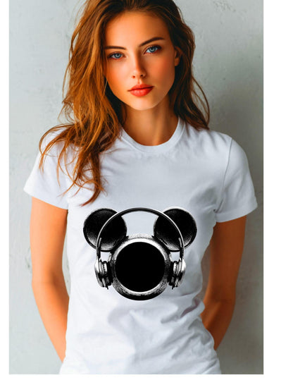 Disney Inspirierte Micky Kopfhörer SVG PNG | Musikliebhaber Maus Ohren Schnittdatei | DJ Festival Cricut & Silhouette Design Download