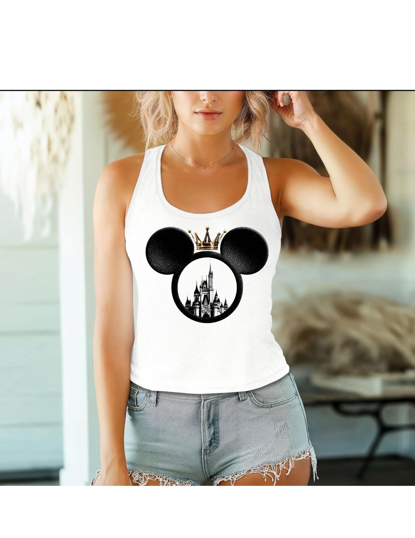 Von Disney inspirierte Krone Schloss Mickey SVG PNG | Königliche Maus Kopf Schnittdatei | Prinzessin Cricut & Silhouette Design für Hemden, Taschen, Bastelarbeiten