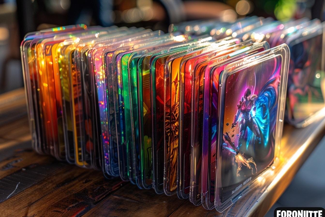 Battle Royale Sammelkartendeck: Neon Gamer Partyartikel (Digitaler Download, PDF & PNG
