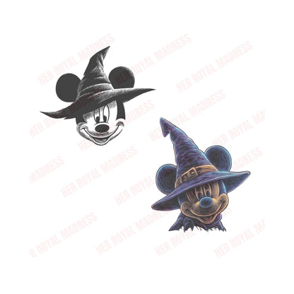Witchy Mickey SVG Bundle | 10 Halloween Disney-Inspired Cut Files | Mickey Mouse Witch Hat Cricut Silhouette DXF PNG