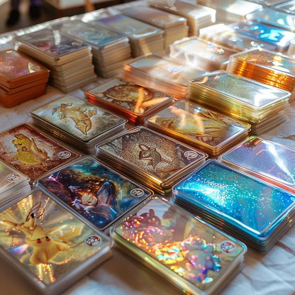 Printable Monster Battle Card Game: 55 Holographic Trading Cards (PDF Download