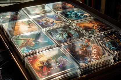 Printable Monster Battle Card Game: 55 Holographic Trading Cards (PDF Download