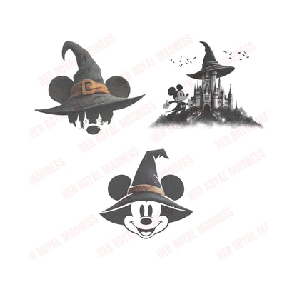 Witchy Mickey SVG Bundle | 10 Halloween Disney-Inspired Cut Files | Mickey Mouse Witch Hat Cricut Silhouette DXF PNG