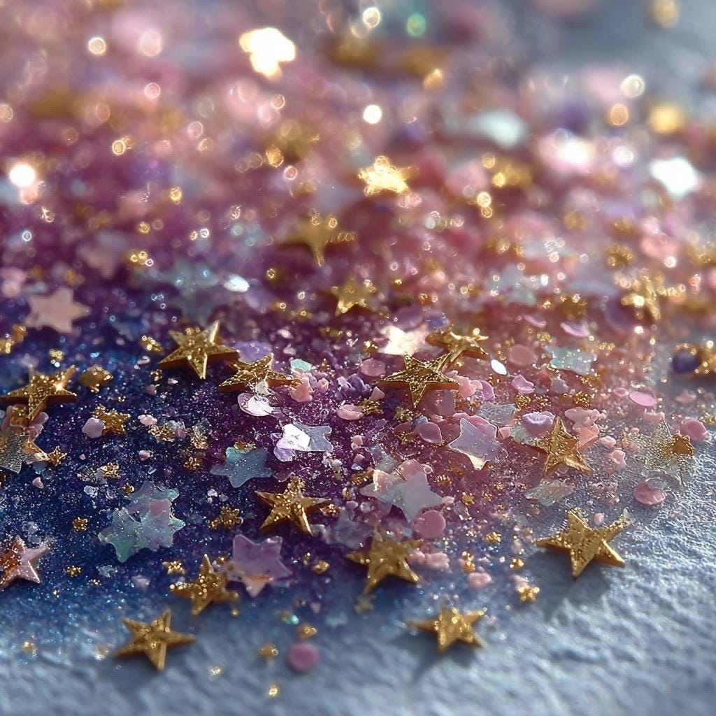Himmels-Scrapbook-Papier-Überraschungspaket | Kuratiertes Holografisches & Pastell-Collagen-Set