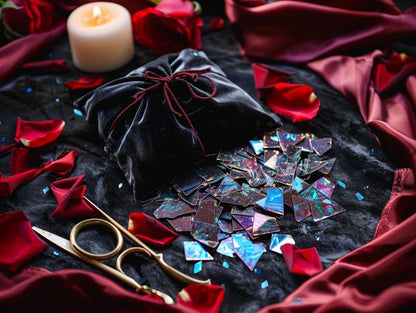 Gothic-Fantasy-Sticker-Paket: Holo- & Konturschnitt-Überraschungsbündel