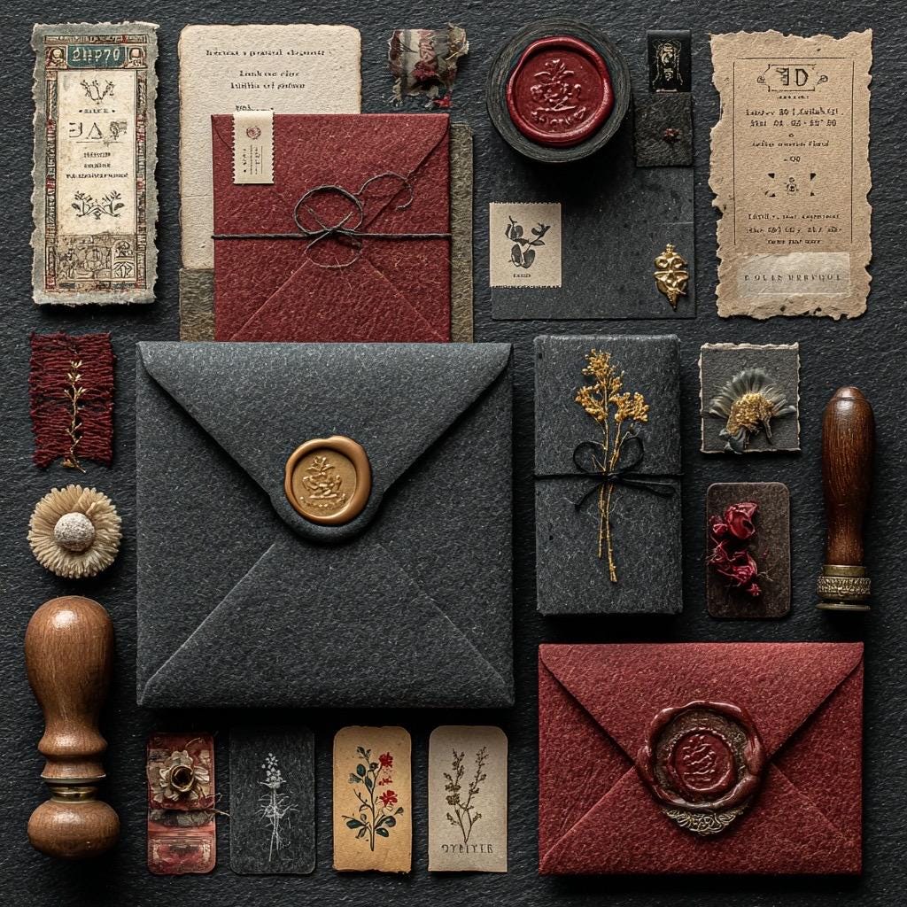 Tiny Mystery Craft Pack Ephemera Scraps & Paper/ Her Royal Leftovers/ Bits Journaling  Collage Supplies