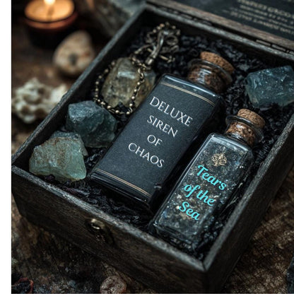 Siren of Chaos Mystery Box | Dark Mermaidcore & Ocean Aesthetic Geschenkset | Gothic Siren Accessoires, schimmernde Perlen, Sea Witch Vibe