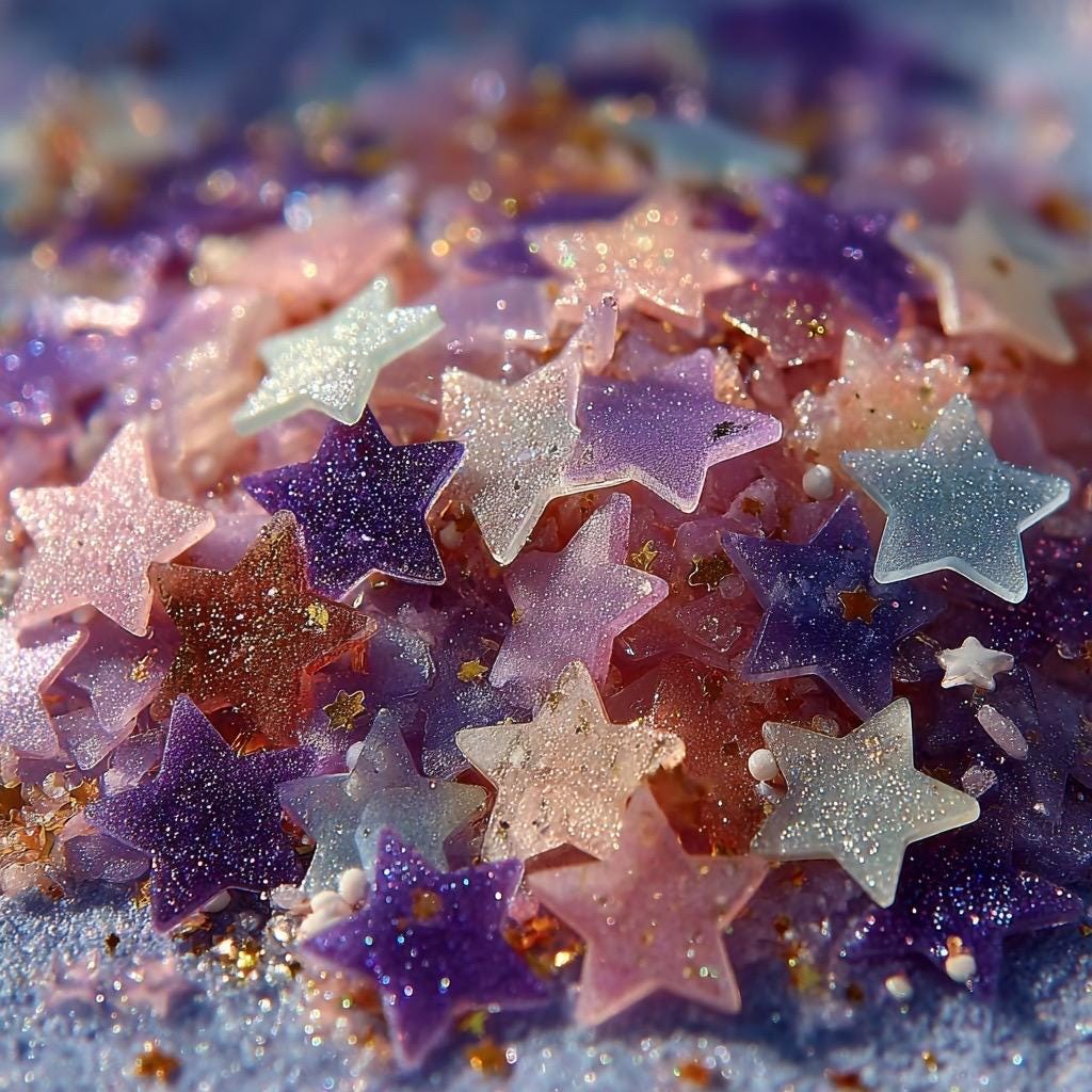Himmels-Scrapbook-Papier-Überraschungspaket | Kuratiertes Holografisches & Pastell-Collagen-Set