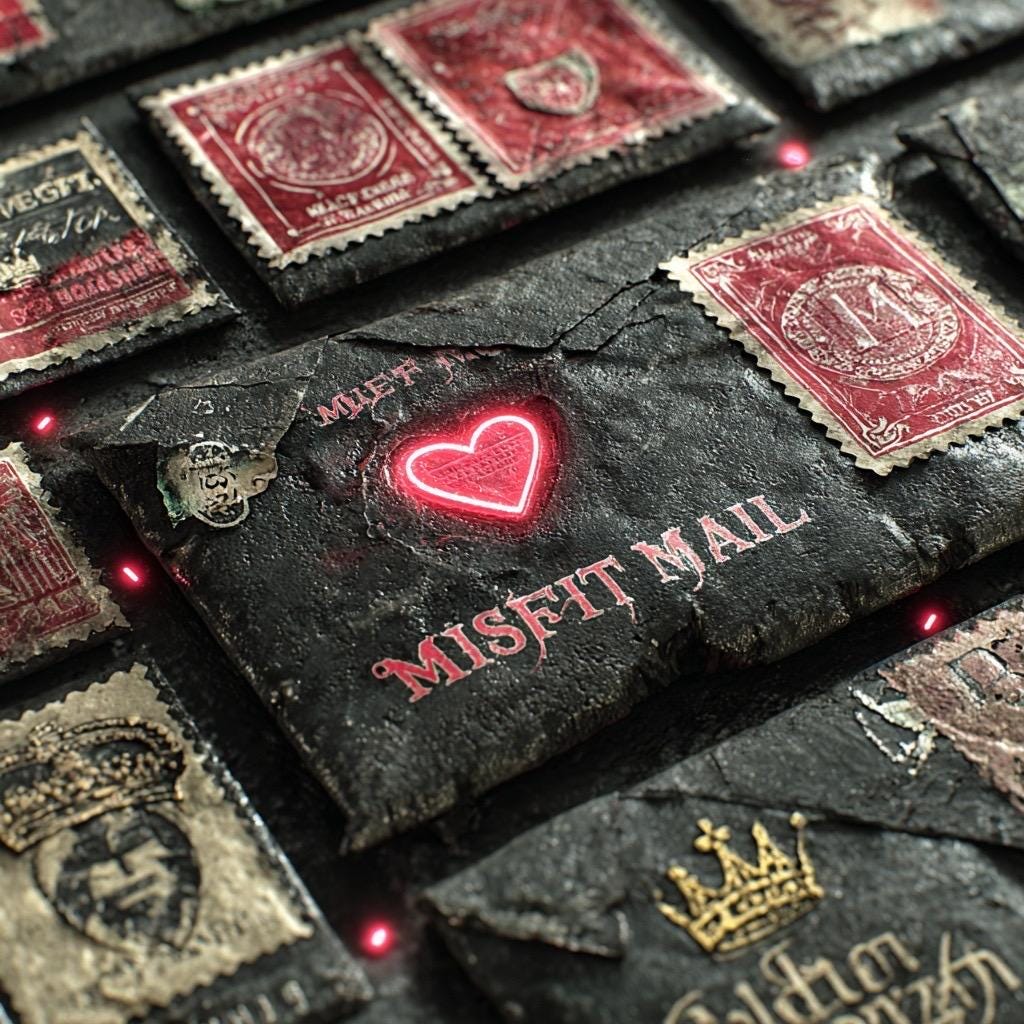 Misfit Mail Mini Mystery Pack | Random Leftover Stickers, Tags & Stationery Bits | Cheap Mystery Happy Mail Gift | Pen Pal Surprise