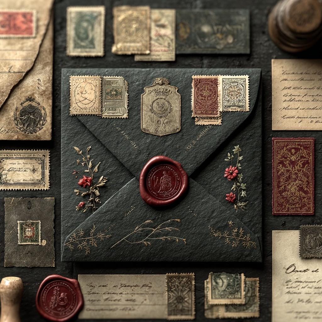 Tiny Mystery Craft Pack Ephemera Scraps & Paper/ Her Royal Leftovers/ Bits Journaling  Collage Supplies