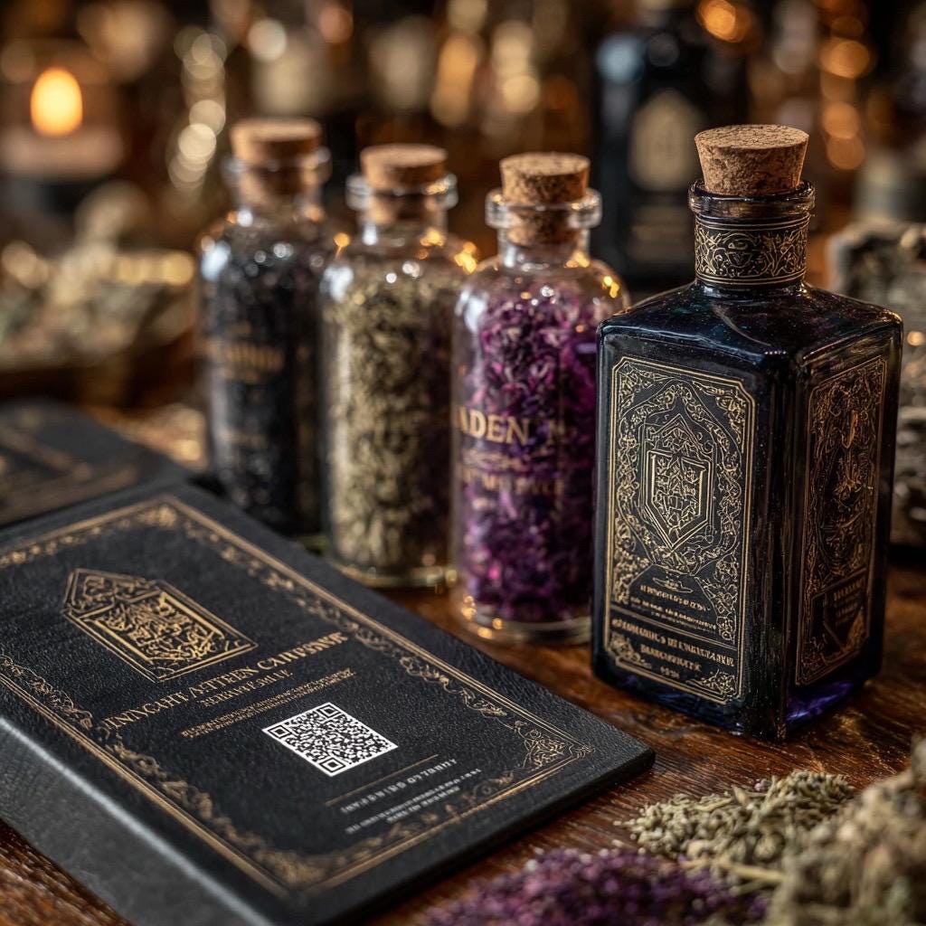 Enchanted Alchemist Witch Box  Deluxe Ritual Kit with Tarot Cards