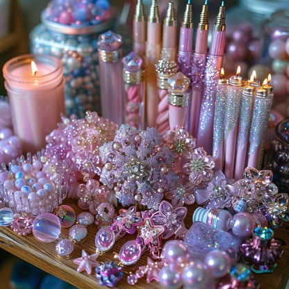 Once Upon a Sparkle Pack  Fairytale Surprise Gift Set with Charms, Jewelry, Stickers, Pens, Crystals, Candles & Magical Accessories