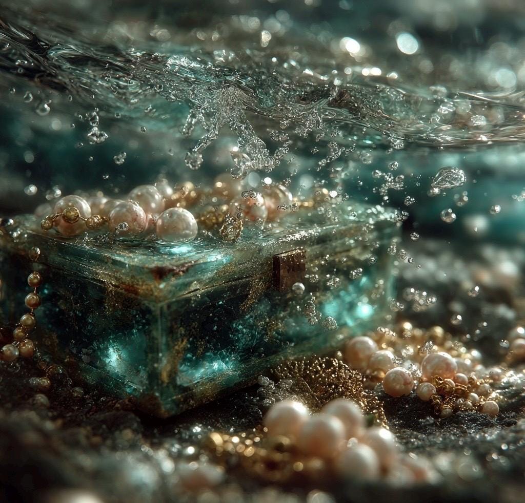 Siren of Chaos Mystery Box | Dark Mermaidcore & Ocean Aesthetic Geschenkset | Gothic Siren Accessoires, schimmernde Perlen, Sea Witch Vibe