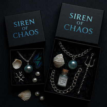 Siren of Chaos Mystery Box | Dark Mermaidcore & Ocean Aesthetic Geschenkset | Gothic Siren Accessoires, schimmernde Perlen, Sea Witch Vibe