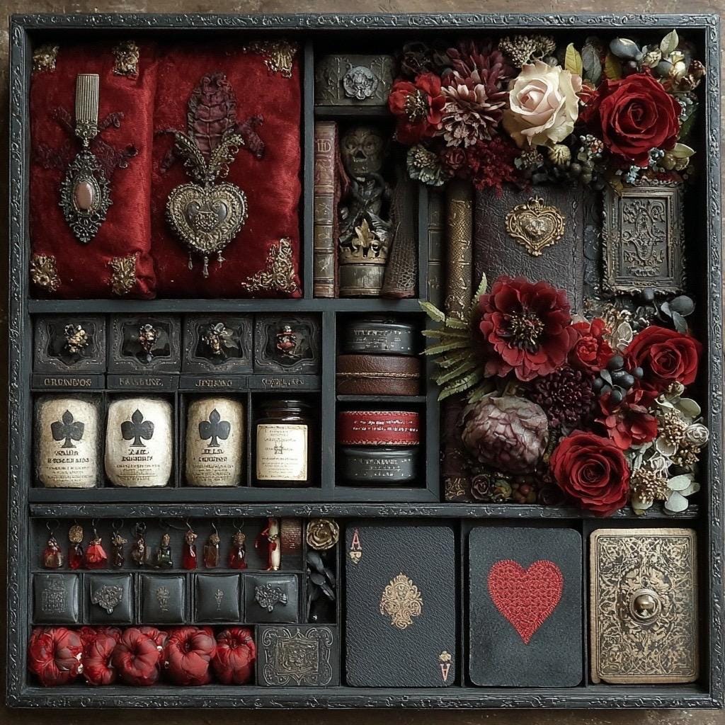 Gothic Craft Box  Dark Academia, Witchy Art Supplies DIY Kit