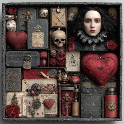 Gothic Craft Box  Dark Academia, Witchy Art Supplies DIY Kit