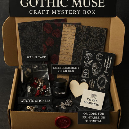 Gothic Craft Box  Dark Academia, Witchy Art Supplies DIY Kit