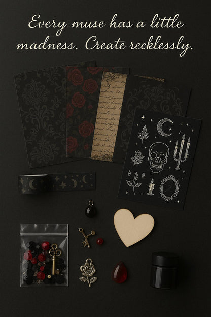 Gothic Craft Box  Dark Academia, Witchy Art Supplies DIY Kit