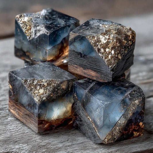 Protection Witch Kit  Banishing Ritual with Obsidian, Labradorite & Pyrite