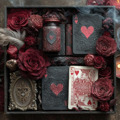 Mystery Gothic Craft Box + DIY Projektset Dunkle Künste Basteln, Hexen-Ephemera, Gothic DIY Kit, HRM Kuratierte Makabre Box