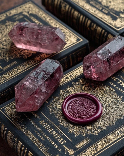 Deluxe Kristall-Box 23 Premium-Kristalle + Goldene Tarotkarten | Hexen-Geschenkbox | Heilstein-Set | Kostenloser Versand