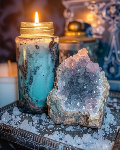 White Crystal Chips  Raw Geode Fragments for Moon Magic, Spell Jars, Resin Art, Candle Topping, Witch Supplies